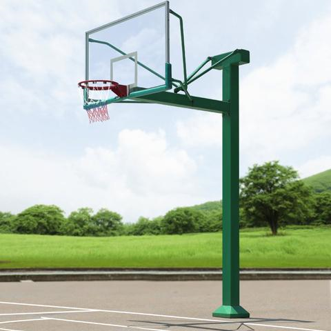 遵义贵州篮球场施工浅谈地埋固定式篮球架安装方法